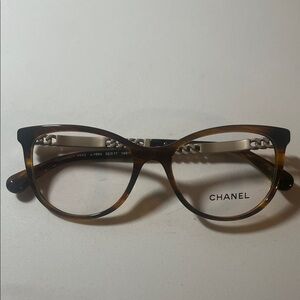 Authentic CHANEL light brown Glasses 3342 c.1564